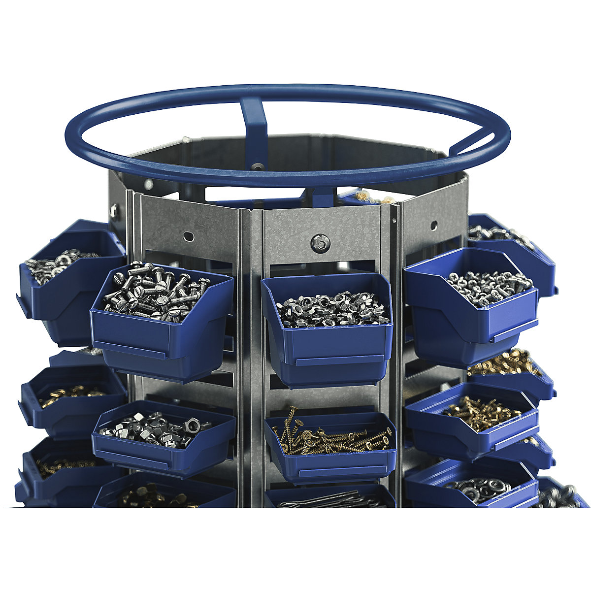 Rotary stand with 104 clear-view storage bins (Product illustration 3)-2