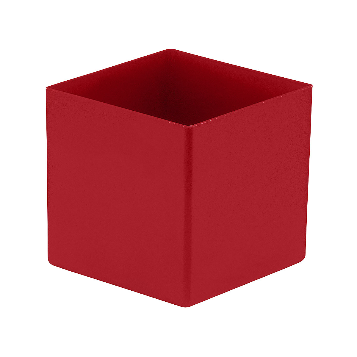 Bins, height 90 mm, red, LxW 99x99 mm, pack of 50-4