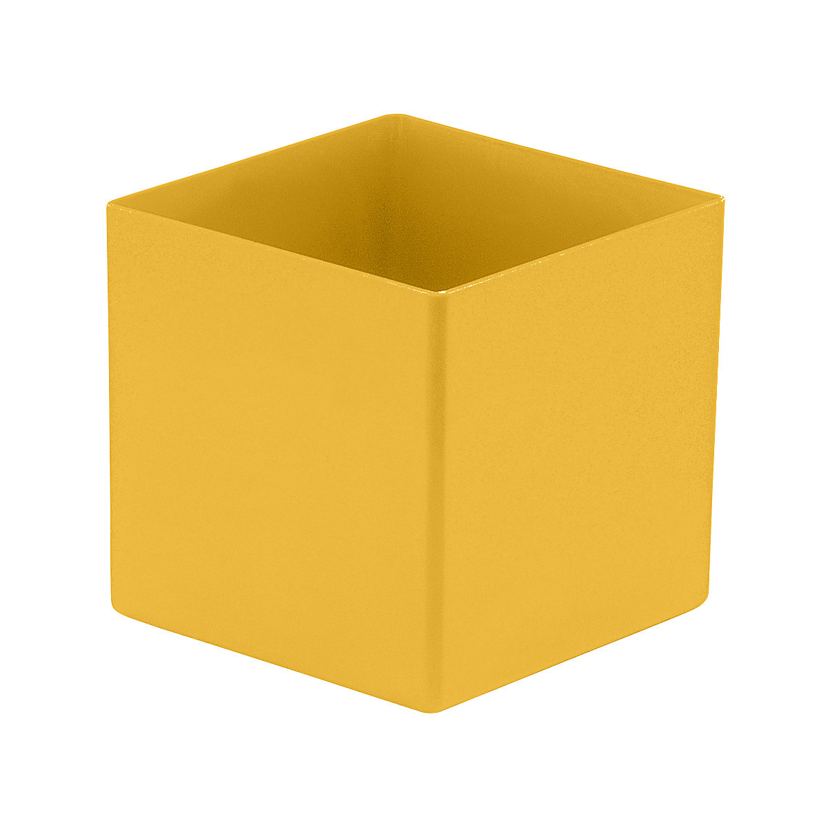 Bins, height 90 mm, yellow, LxW 99x99 mm, pack of 50-9