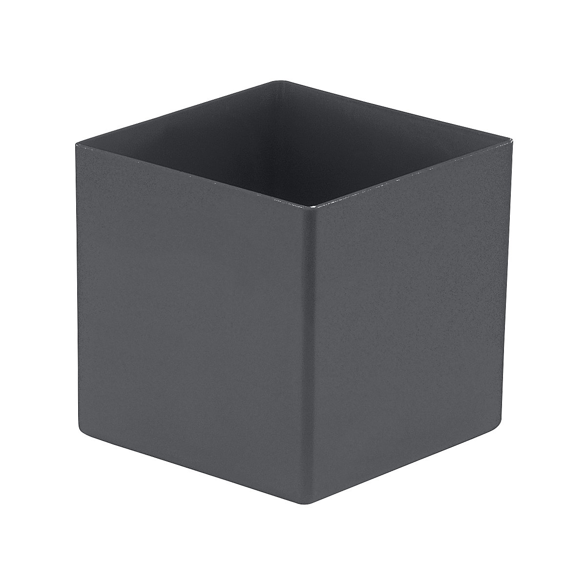 Bins, height 90 mm, grey, LxW 99x99 mm, pack of 50-5