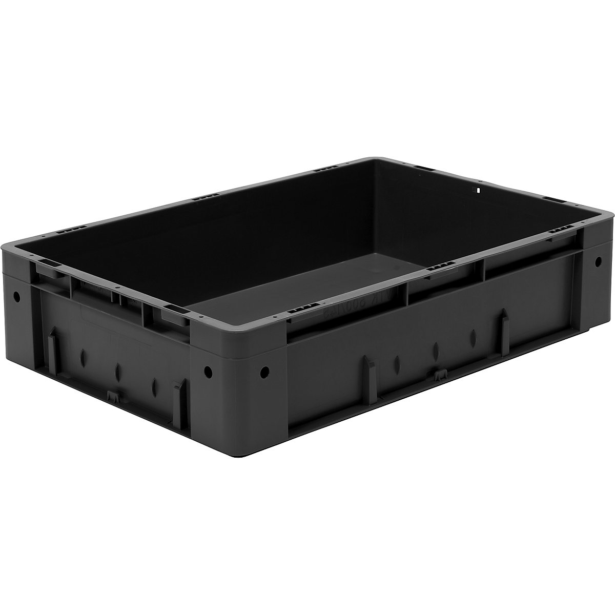 ESD heavy duty EURO-size container, made of polypropylene, LxWxH 600 x 400 x 145 mm, pack of 2-8