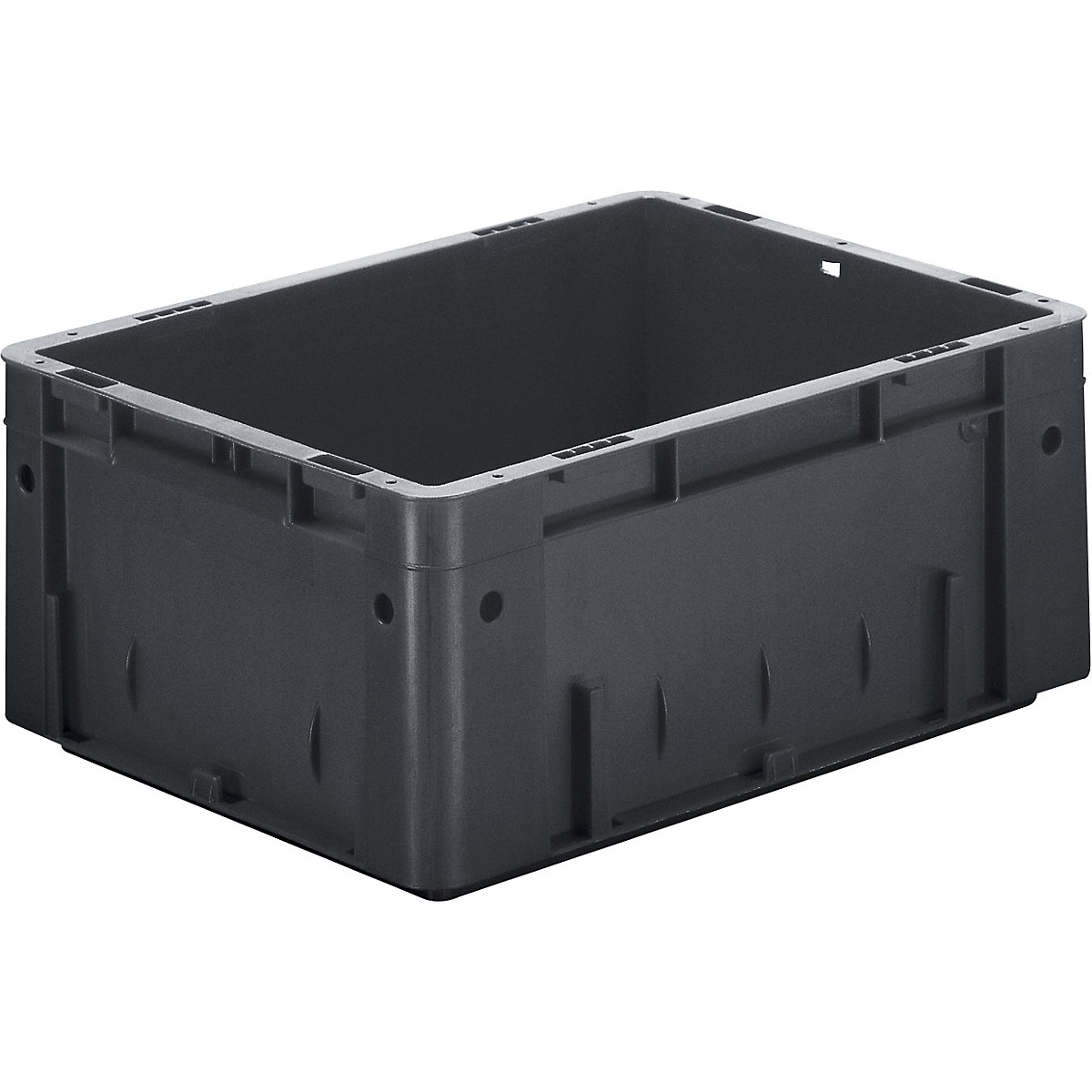 ESD heavy duty EURO-size container, made of polypropylene, LxWxH 400 x 300 x 175 mm, pack of 4-2