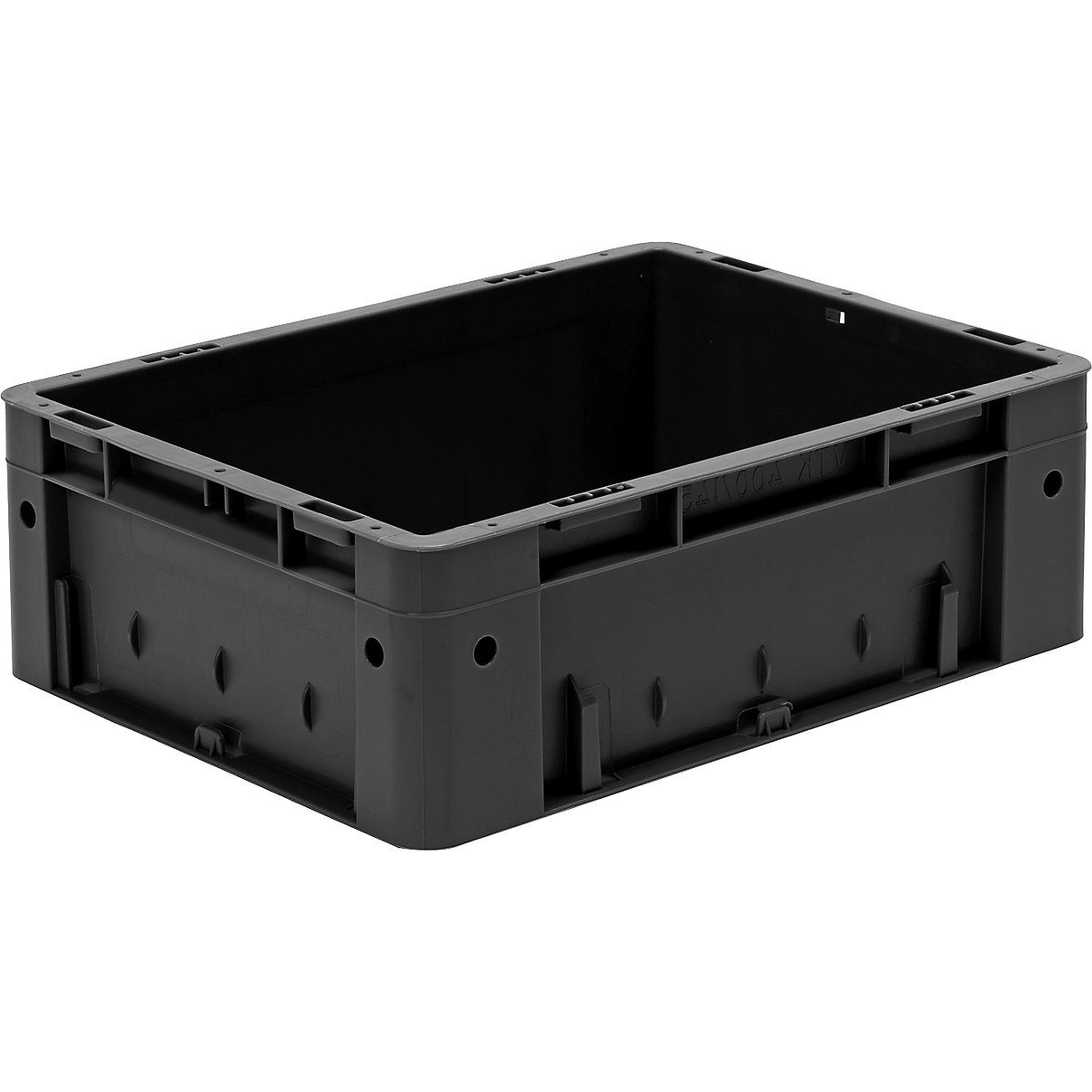 ESD heavy duty EURO-size container, made of polypropylene, LxWxH 400 x 300 x 145 mm, pack of 4-5