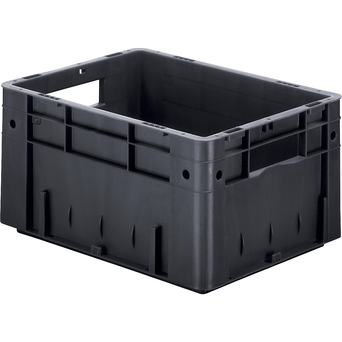 Euro Container Grey  Ladder storage, Storage, Storage boxes