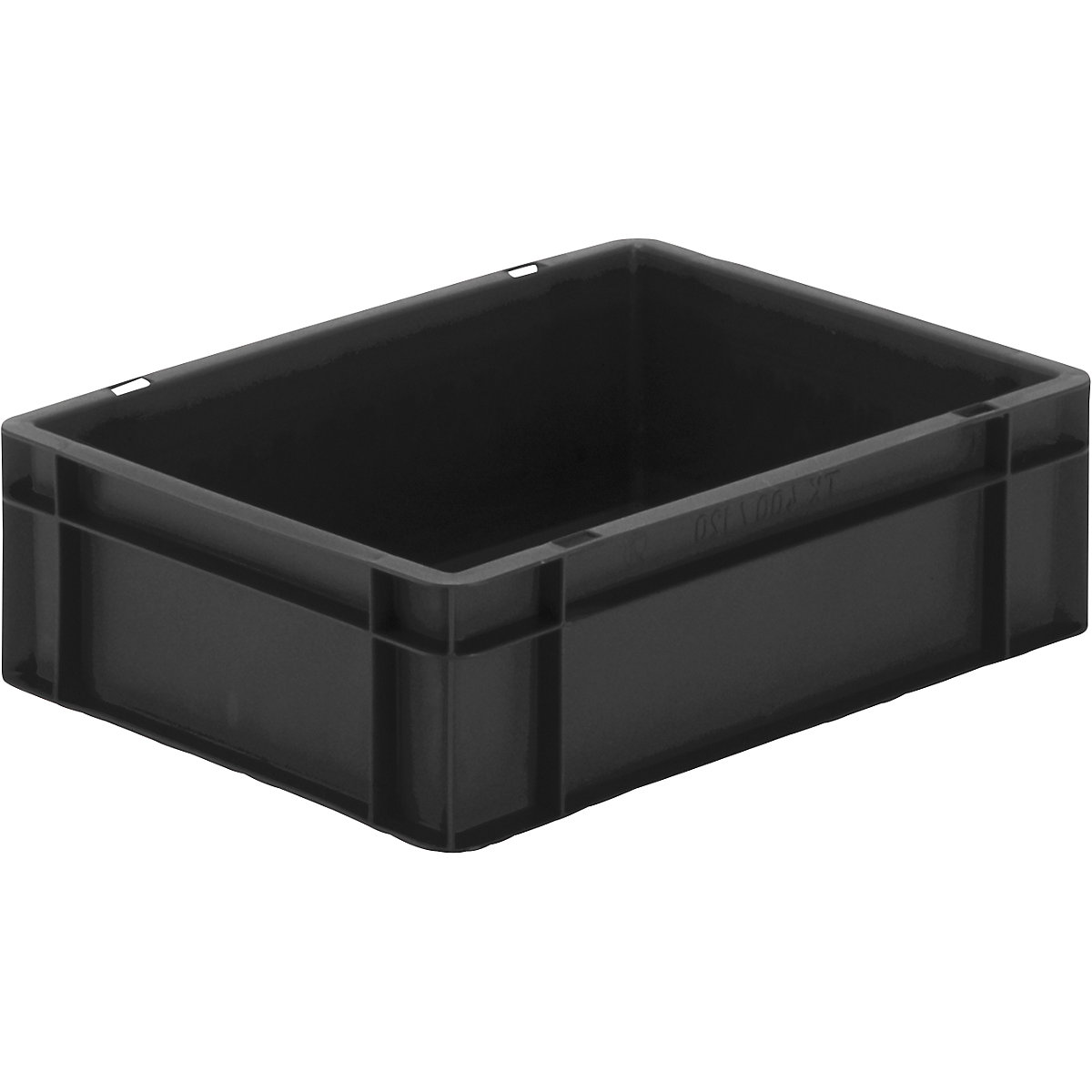 ESD stacking container, made of polypropylene, LxWxH 400 x 300 x 120 mm, pack of 4-7