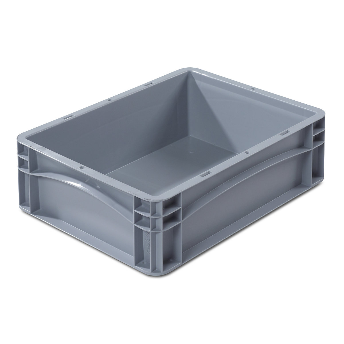 Euro size container, LxW 400 x 300 mm, solid walls and base, height 120 mm-2