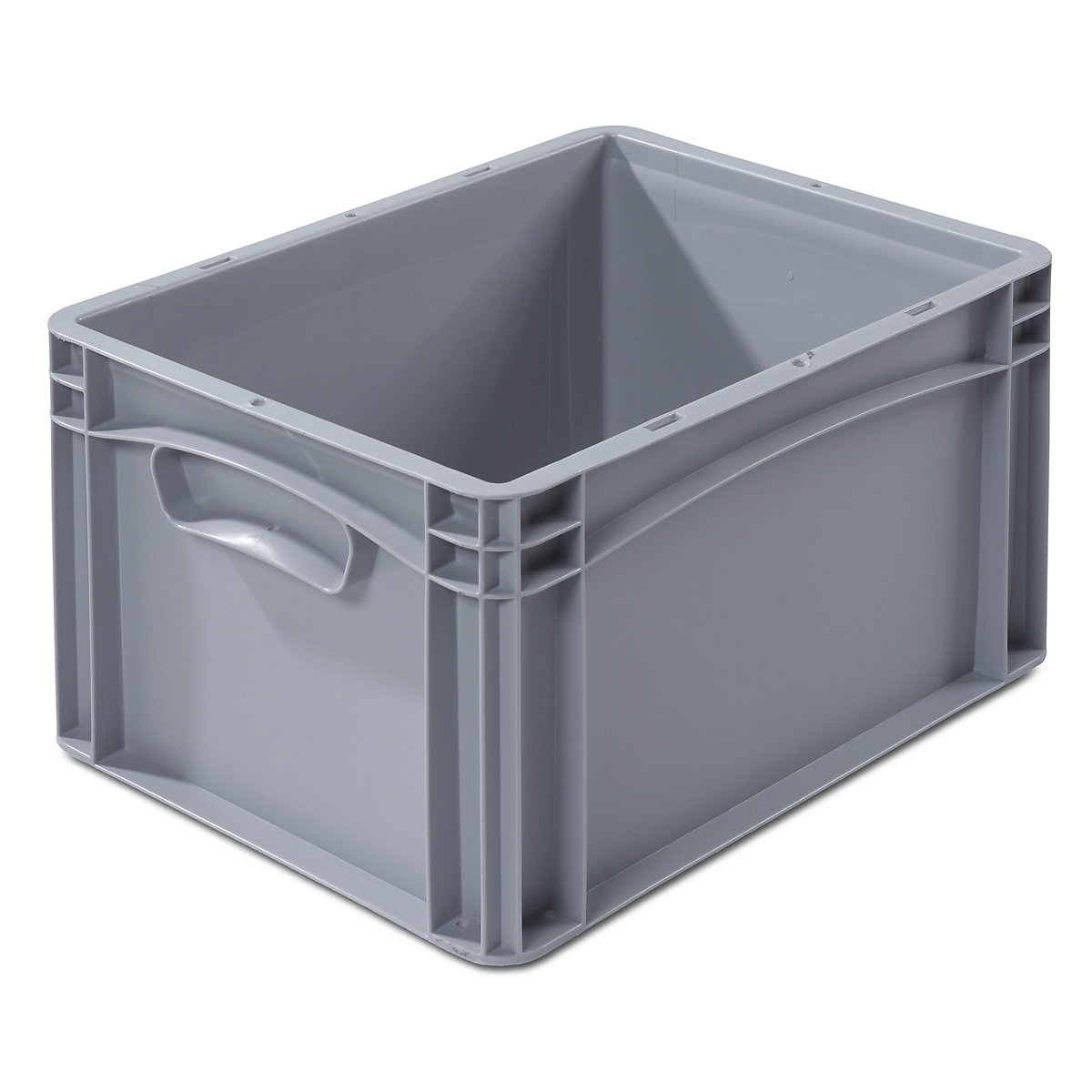 Euro size container, LxW 400 x 300 mm, solid walls and base, height 220 mm-3