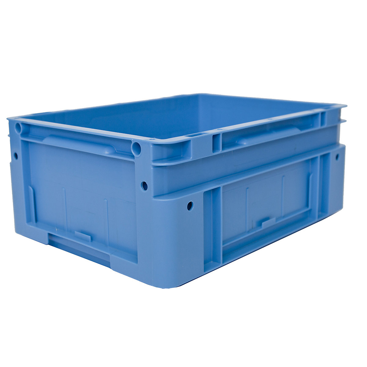 Euro size stacking containers, external LxWxH 400 x 300 x 170 mm, blue, pack of 4