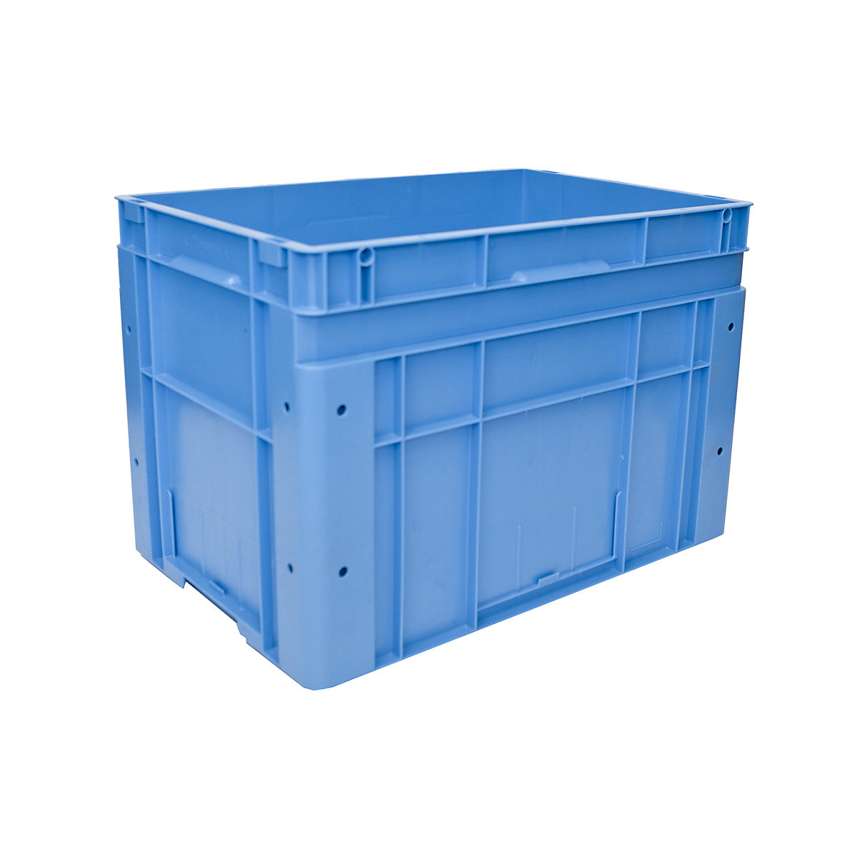 Euro size stacking containers, external LxWxH 600 x 400 x 420 mm, blue