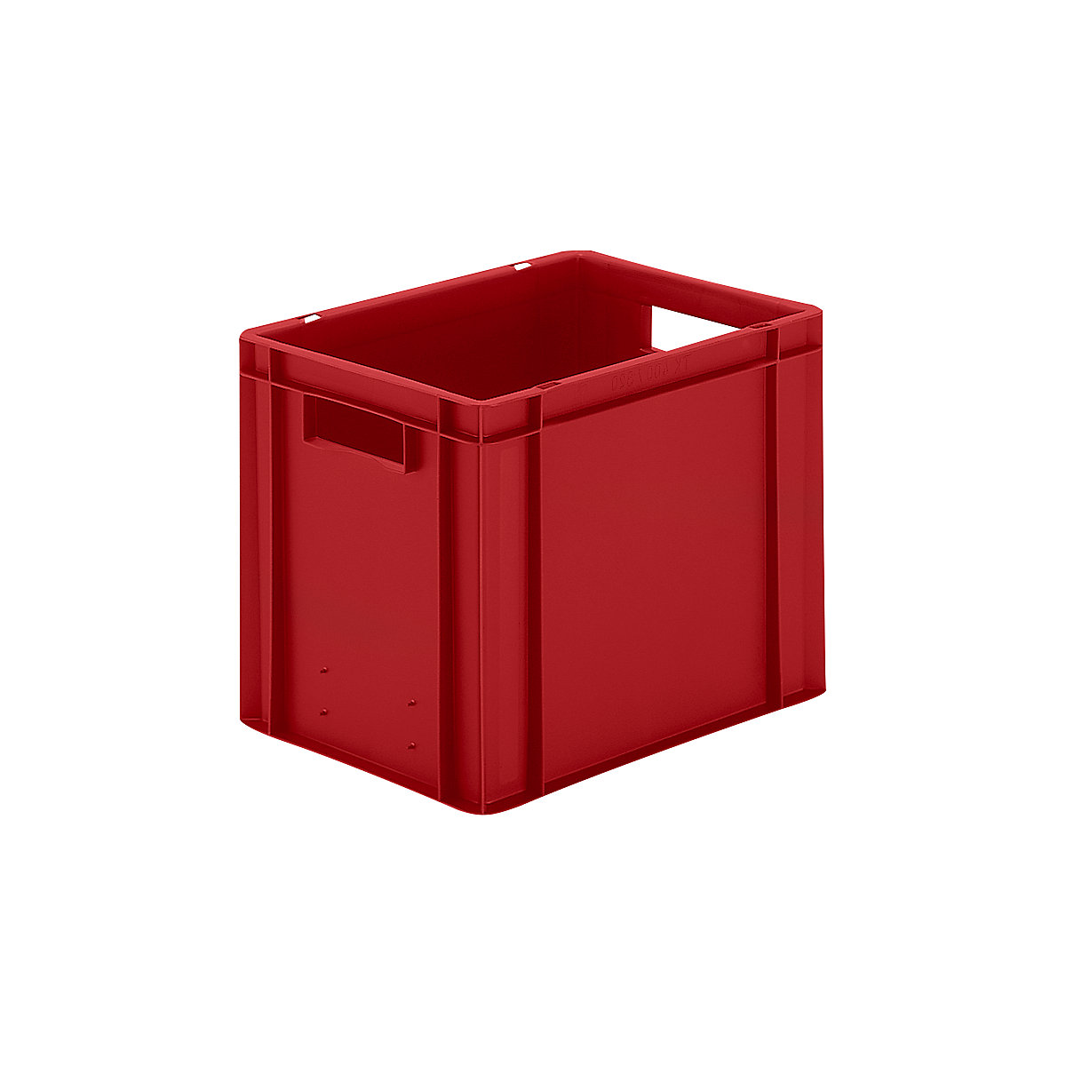 Euro stacking container, closed walls and base, LxWxH 400 x 300 x 320 mm, red, pack of 5-6