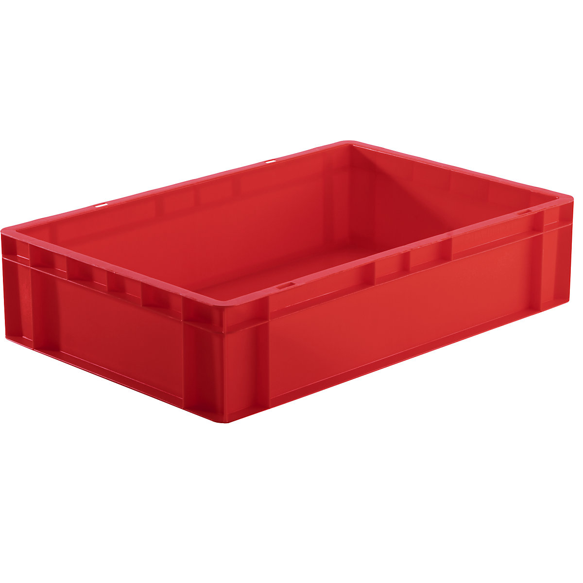 Euro stacking container, closed walls and base, LxWxH 600 x 400 x 145 mm, red, pack of 5-5