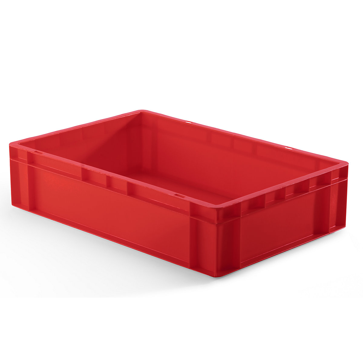 Euro stacking container, closed walls and base, LxWxH 600 x 400 x 145 mm, red, pack of 5
