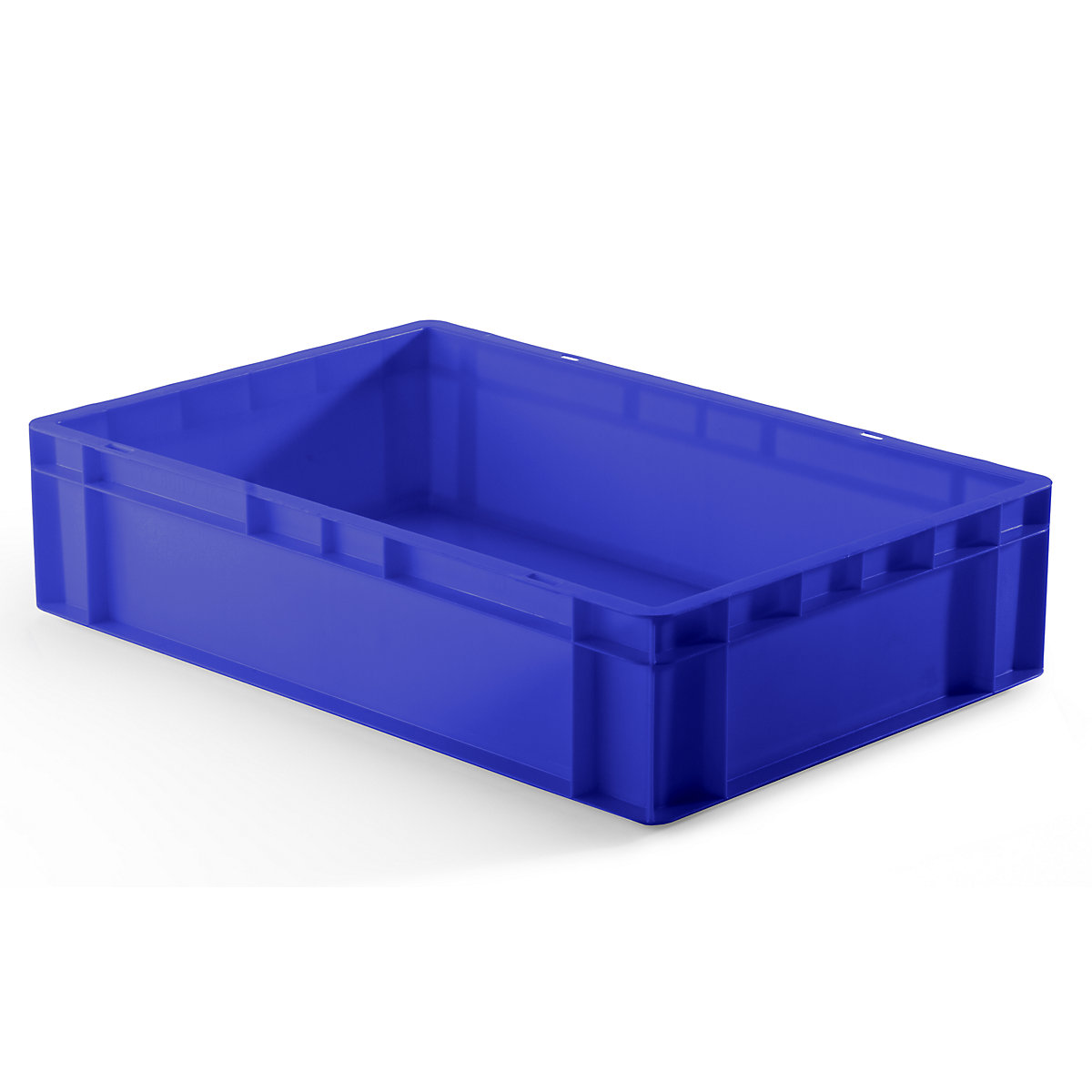 Euro stacking container, closed walls and base, LxWxH 600 x 400 x 145 mm, blue, pack of 5