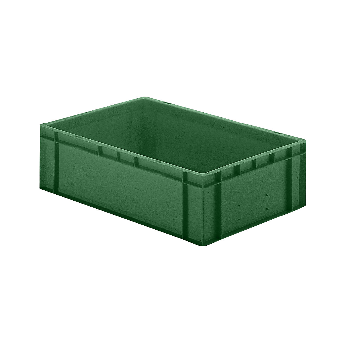 Euro stacking container, closed walls and base, LxWxH 600 x 400 x 175 mm, green, pack of 5