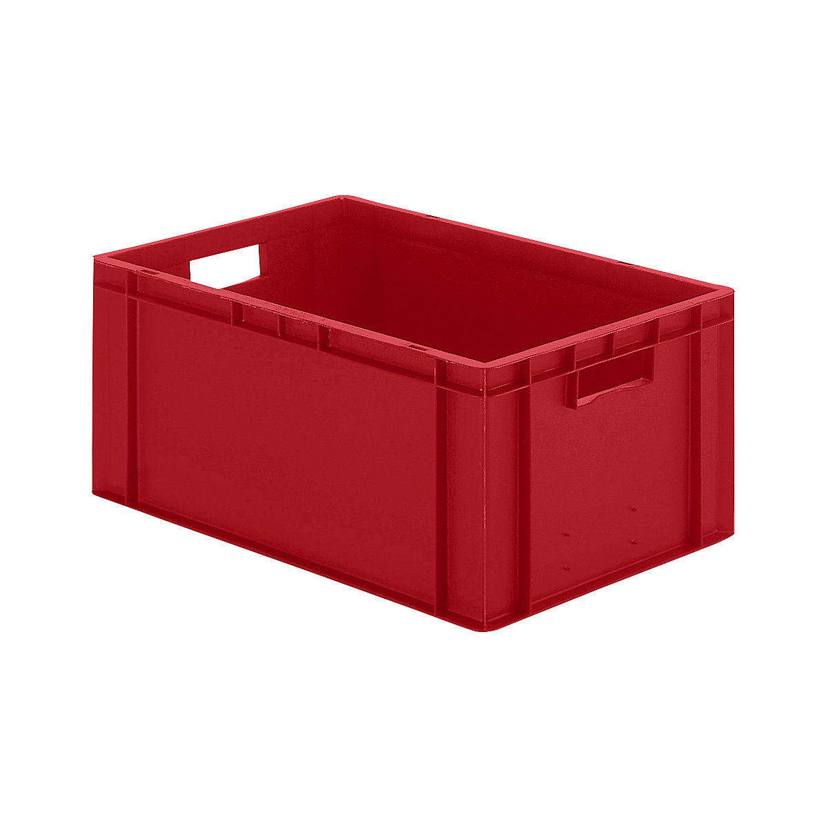 Euro stacking container, closed walls and base, LxWxH 600 x 400 x 270 mm, red, pack of 5