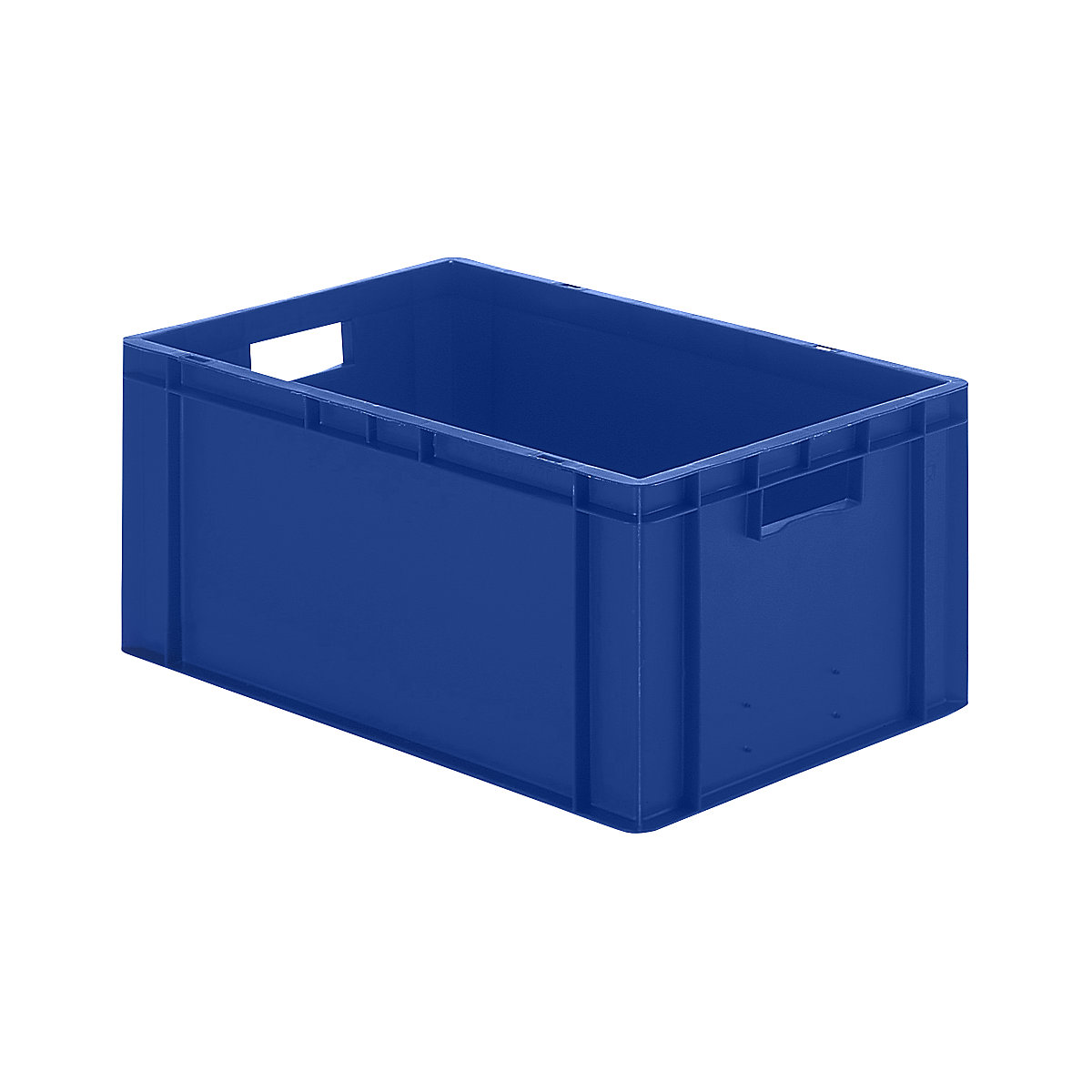 Euro stacking container, closed walls and base, LxWxH 600 x 400 x 270 mm, blue, pack of 5