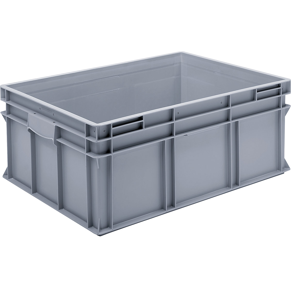 Euro stacking container made of polypropylene (PP), max. load 20 kg, silver grey, capacity 122 l, external height 300 mm, pack of 1