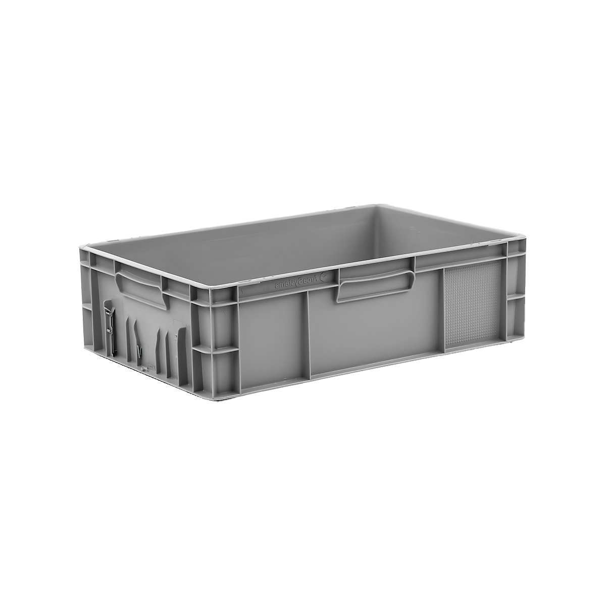Euro stacking container, capacity 32 l, LxWxH 600 x 400 x 175 mm, PP, grey, 10 +