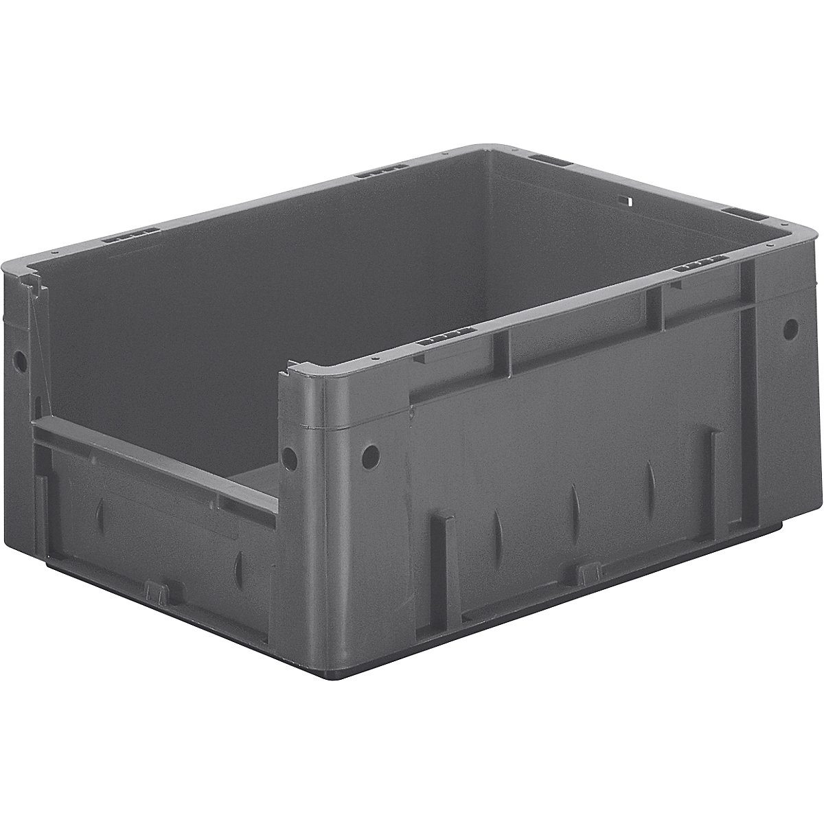 Euro stacking container, capacity 14.5 l, LxWxH 400 x 300 x 175 mm, pack of 4, grey-5