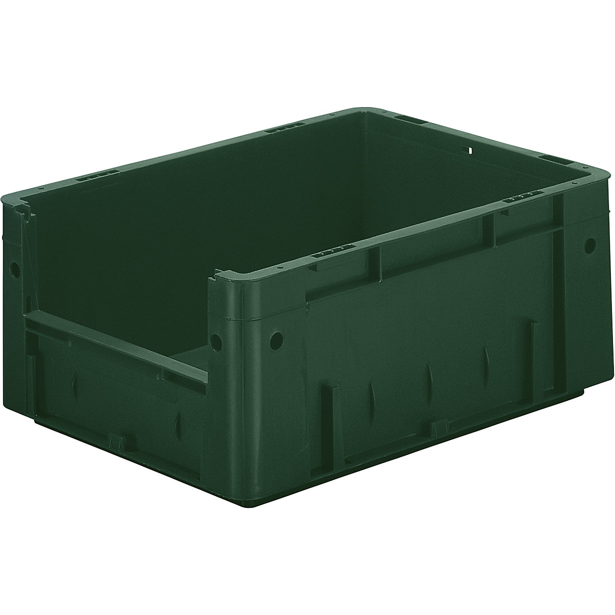 Euro stacking container, capacity 14.5 l, LxWxH 400 x 300 x 175 mm, pack of 4, green-4