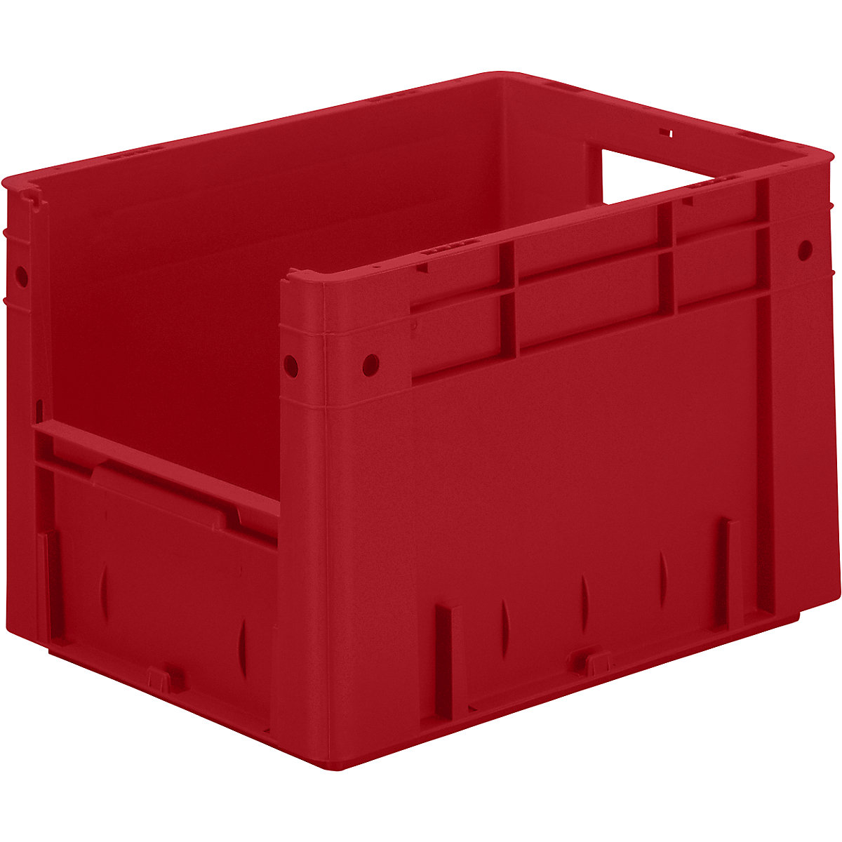 Euro stacking container, capacity 23.3 l, LxWxH 400 x 300 x 270 mm, pack of 4, red-5