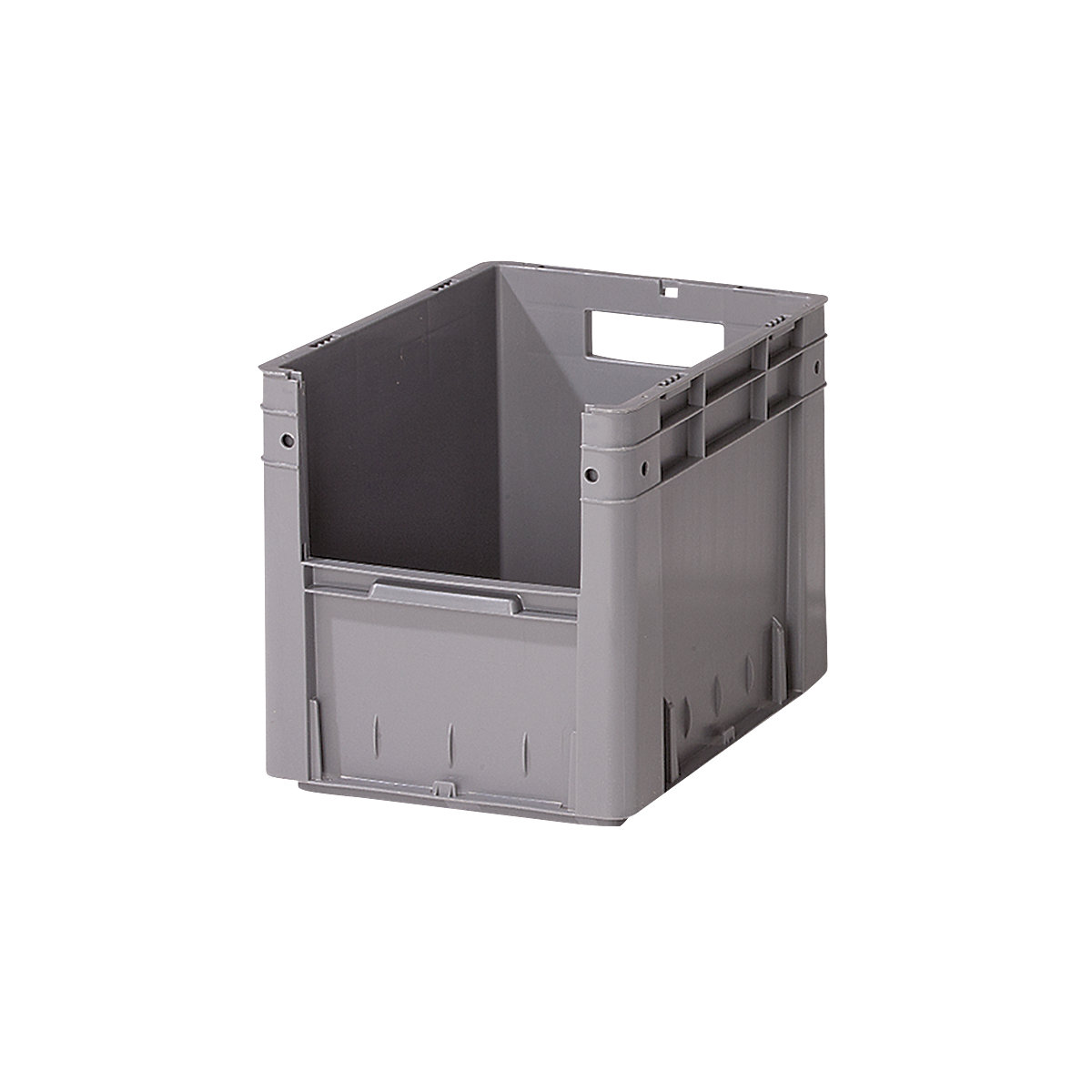 Euro stacking container, capacity 29 l, LxWxH 400 x 300 x 320 mm, pack of 4, grey-3