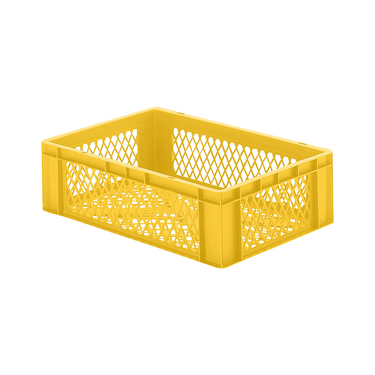 Euro stacking container, perforated walls and base