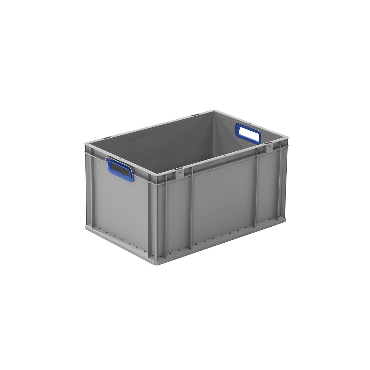 Heavy duty Euro size container, capacity 64.9 l, pack of 4, handle colour blue-3