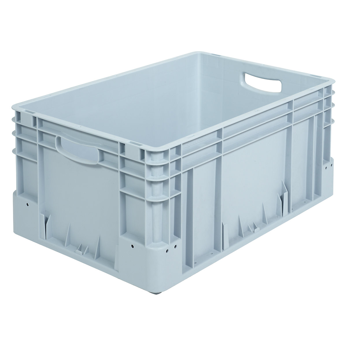 Industrial container, capacity 50.8 l, LxWxH 600 x 400 x 270 mm, pack of 4, grey