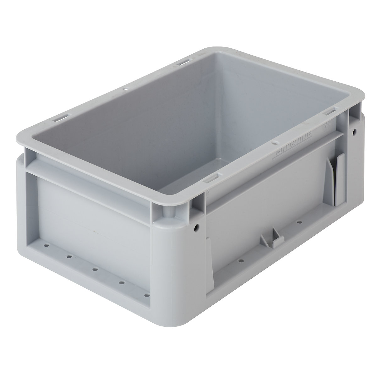 Industrial container, capacity 5 l, LxWxH 300 x 200 x 120 mm, pack of 5, grey