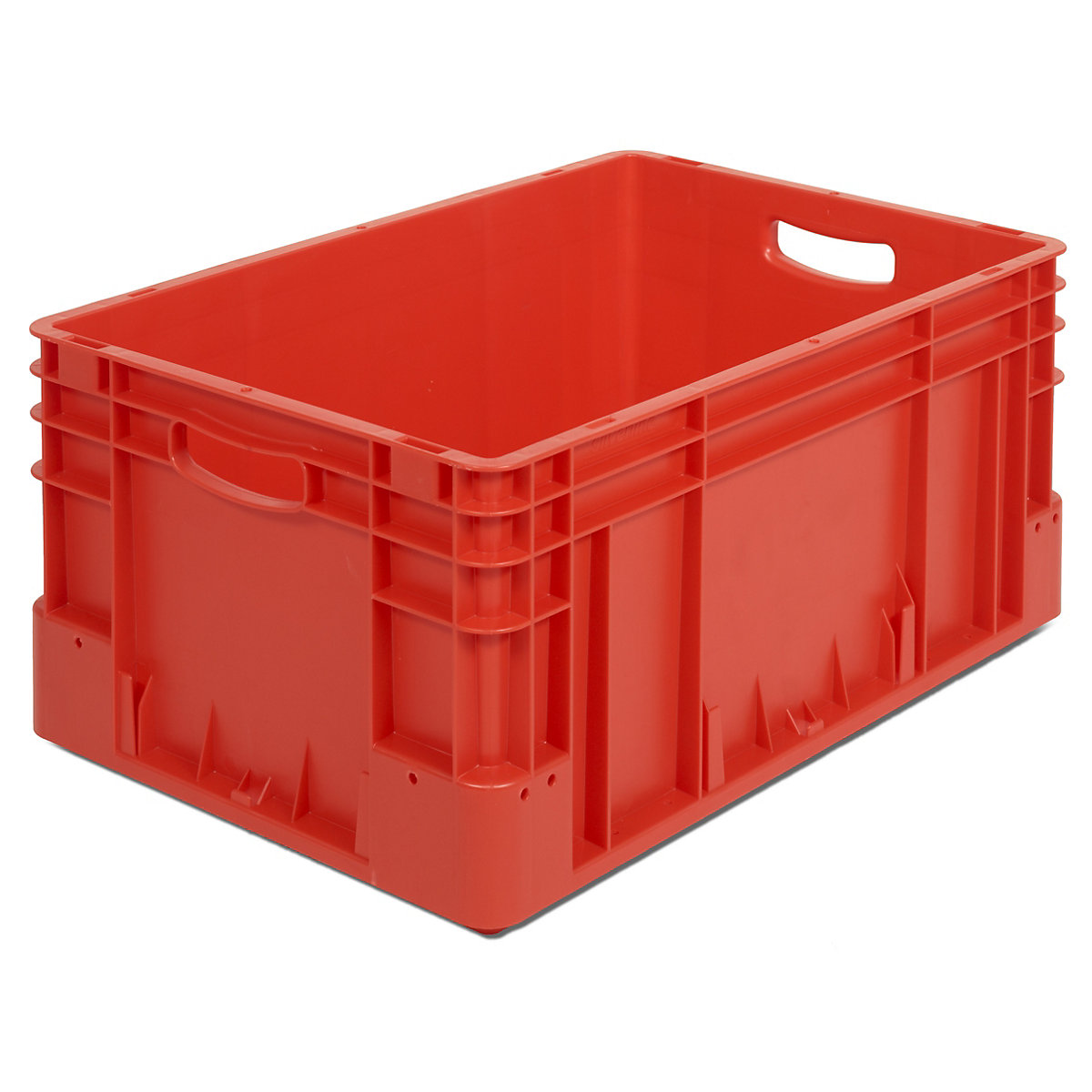Industrial container, capacity 50.8 l, LxWxH 600 x 400 x 270 mm, pack of 4, red