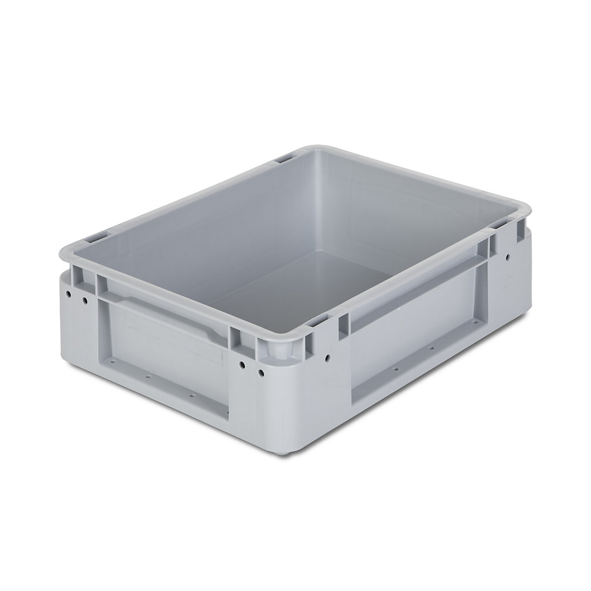 Industrial container, capacity 10 l, LxWxH 400 x 300 x 120 mm, pack of 5, grey