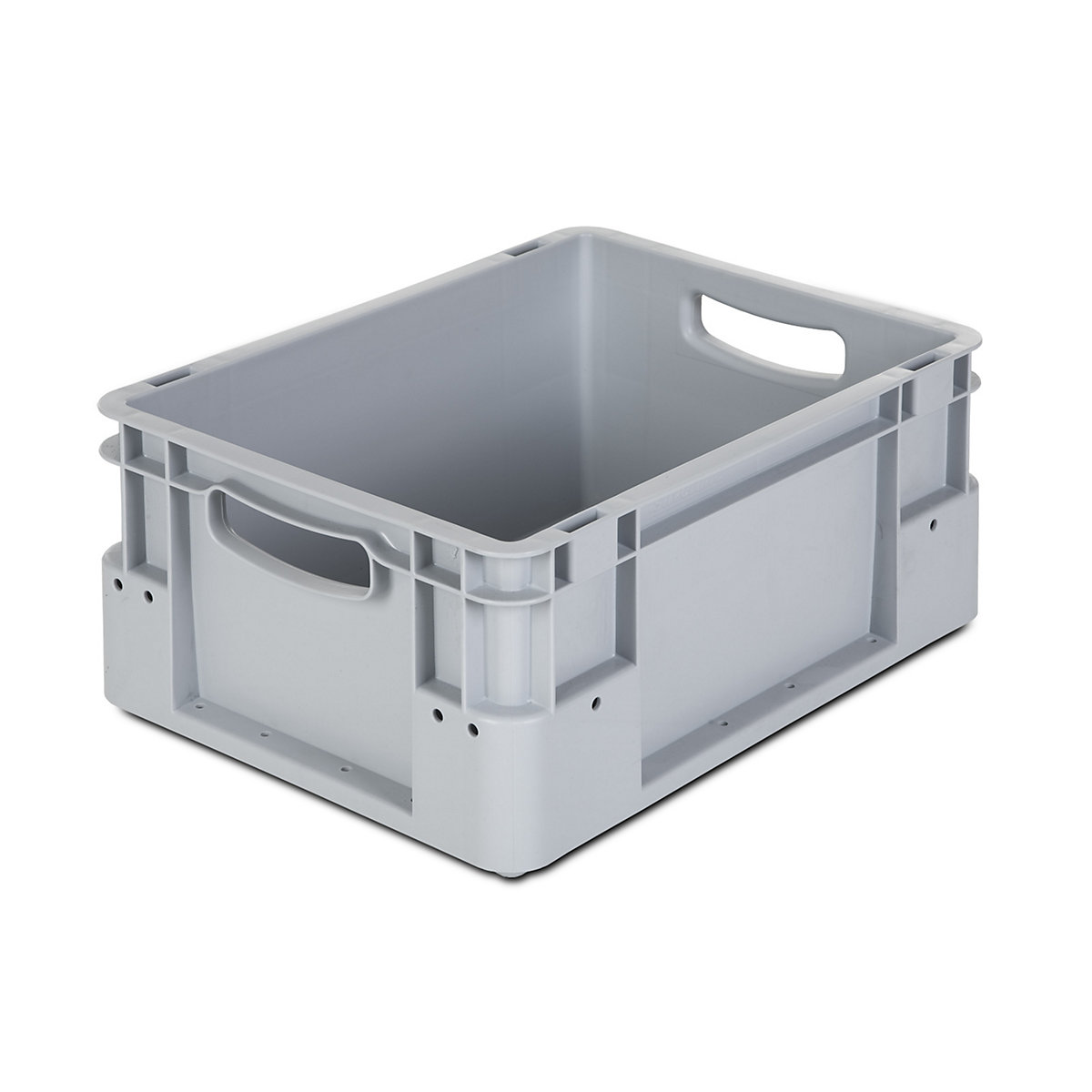 Industrial container, capacity 15 l, LxWxH 400 x 300 x 180 mm, pack of 5, grey