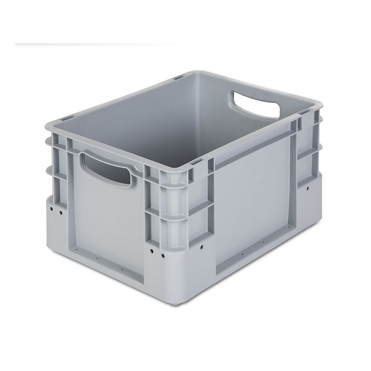Industrial container, capacity 20 l, LxWxH 400 x 300 x 220 mm, pack of 5, grey