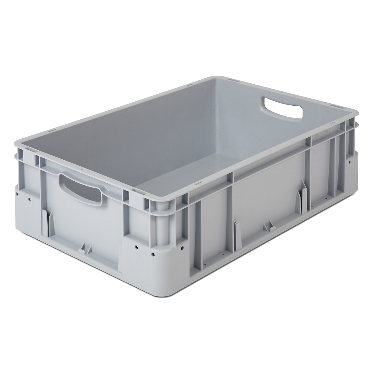 Industrial container, capacity 30 l, LxWxH 600 x 400 x 180 mm, pack of 5, grey