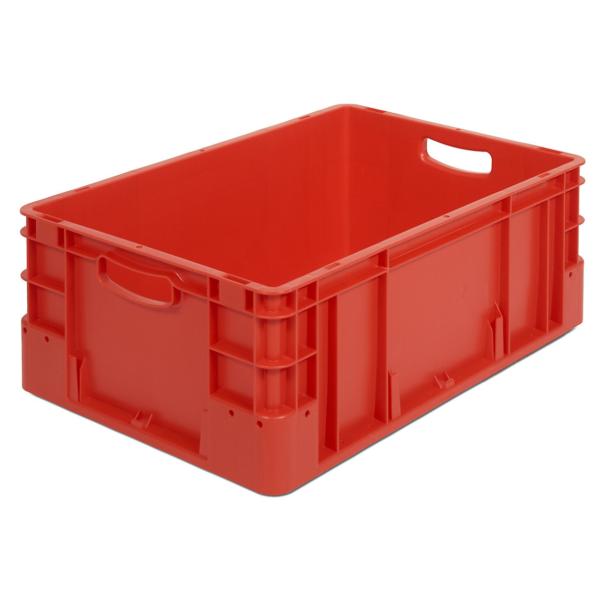 Industrial container, capacity 40 l, LxWxH 600 x 400 x 220 mm, pack of 4, red