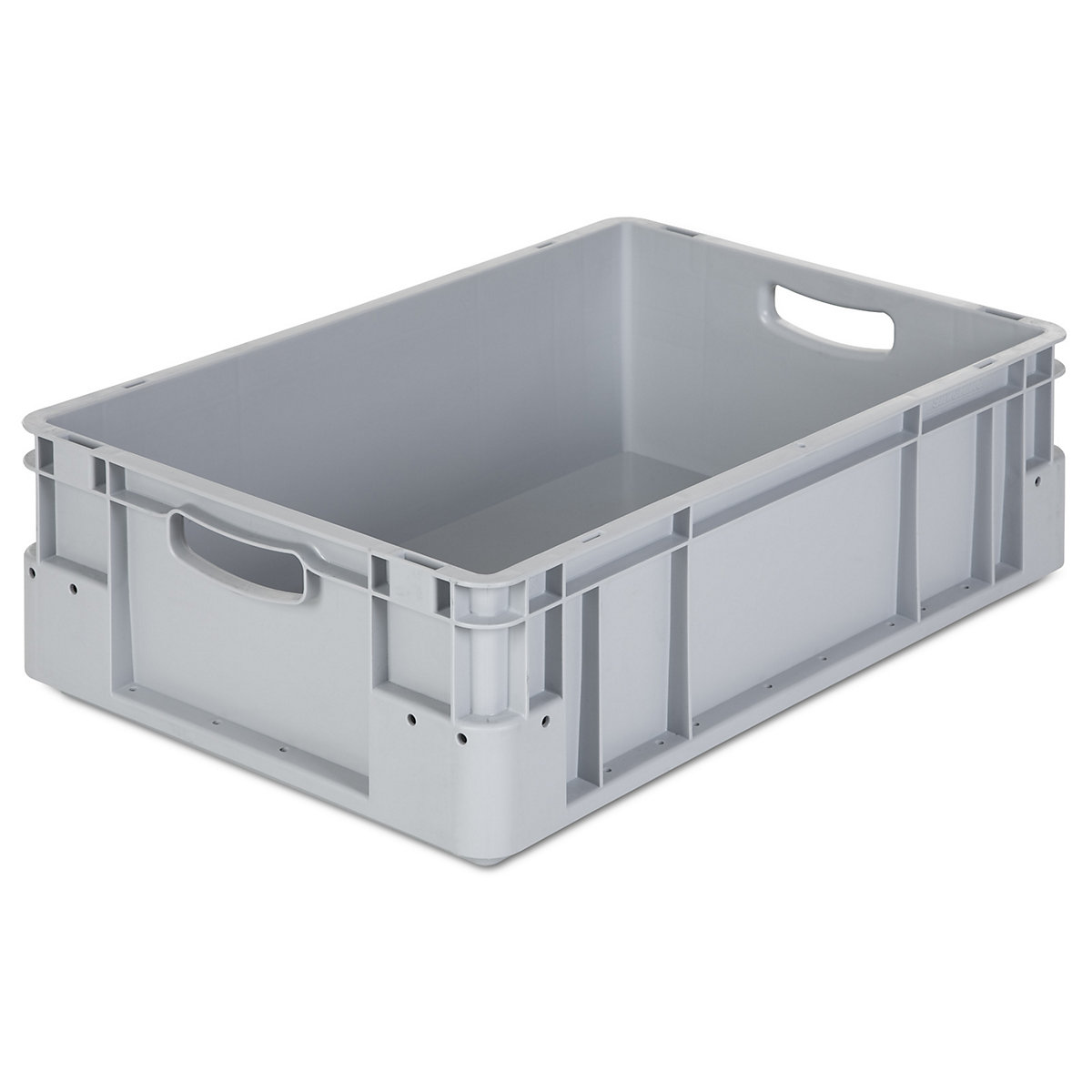 Industrial container, capacity 90 l, LxWxH 800 x 600 x 220 mm, grey