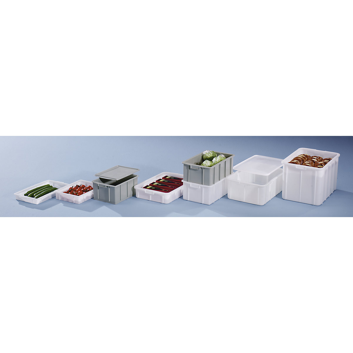 Plastic stacking container (Product illustration 7)-6