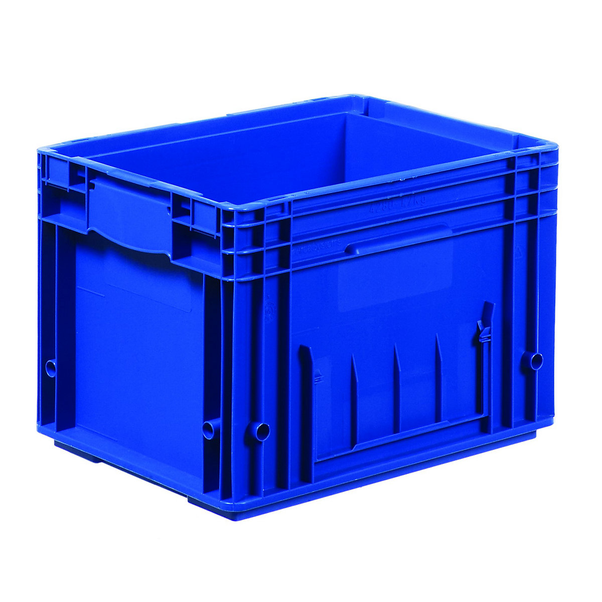 R-KLT container made of PP, blue, capacity 24.1 l, LxW 396 x 297 mm-4