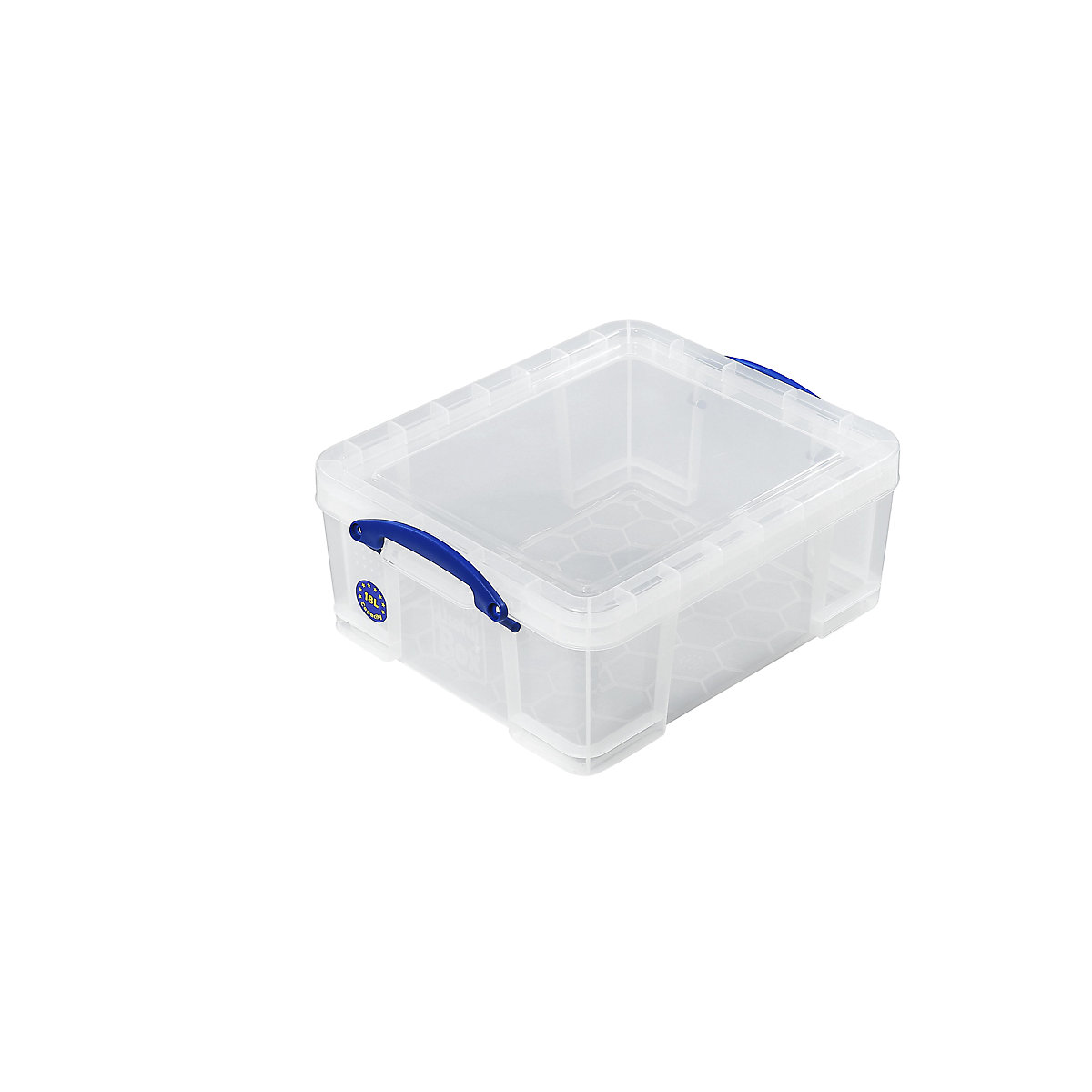 REALLY USEFUL stacking container, with lid, capacity 18 l, LxWxH 480 x 390 x 200 mm, pack of 2-5