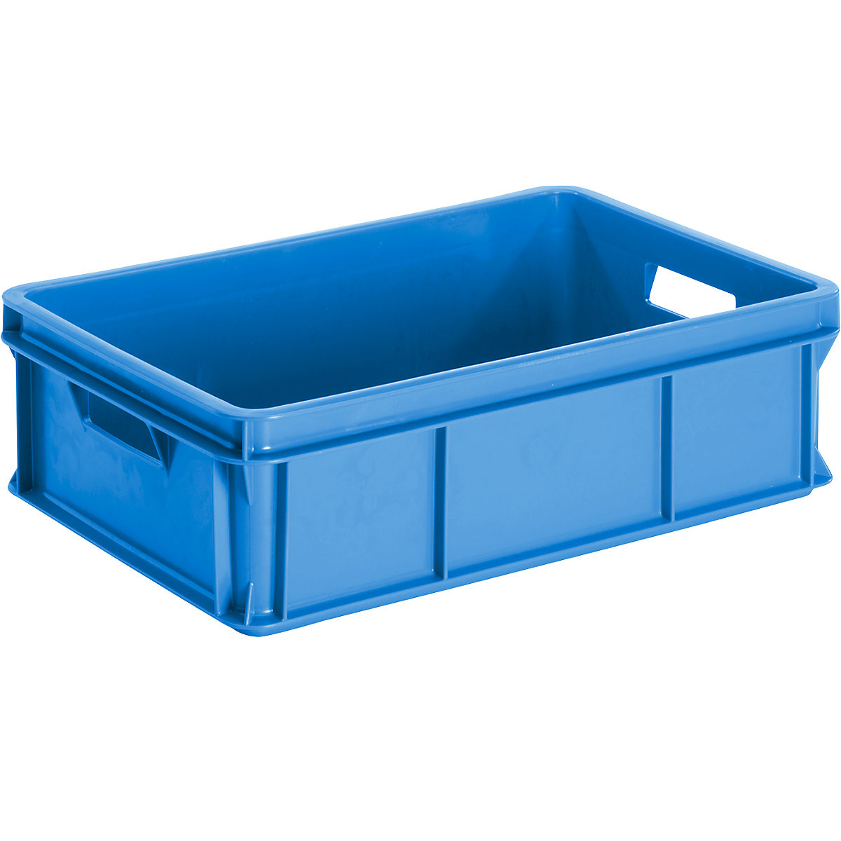 Stacking and transport container, solid walls, base, capacity 30 l, pack of 4-6