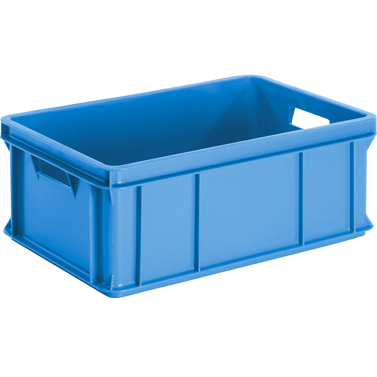 Stacking and transport container, solid walls, base, capacity 40 l, pack of 4