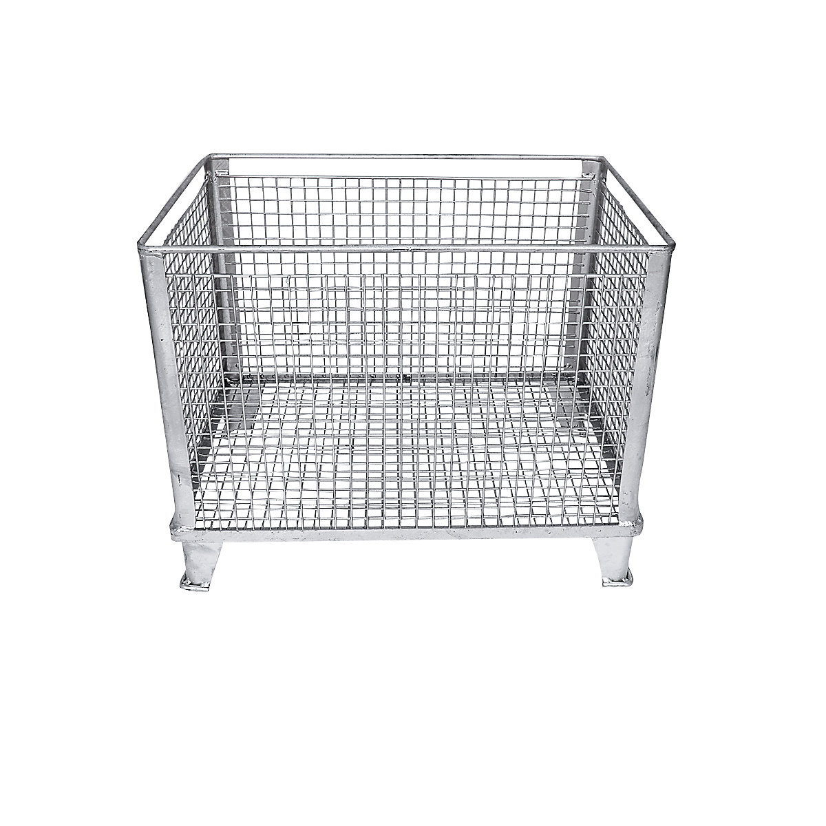 Stacking basket for heavy items, narrow mesh size, external dims. LxWxH 815 x 565 x 625 mm-4