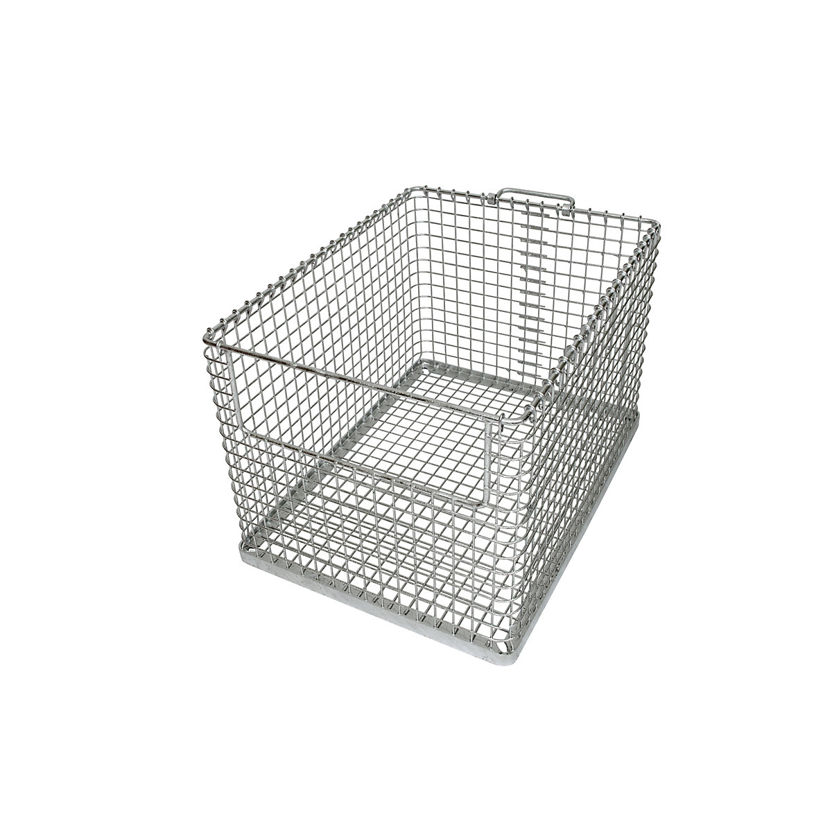 Stacking basket for heavy items, with access opening, external dims. LxWxH 615 x 455 x 400 mm-7