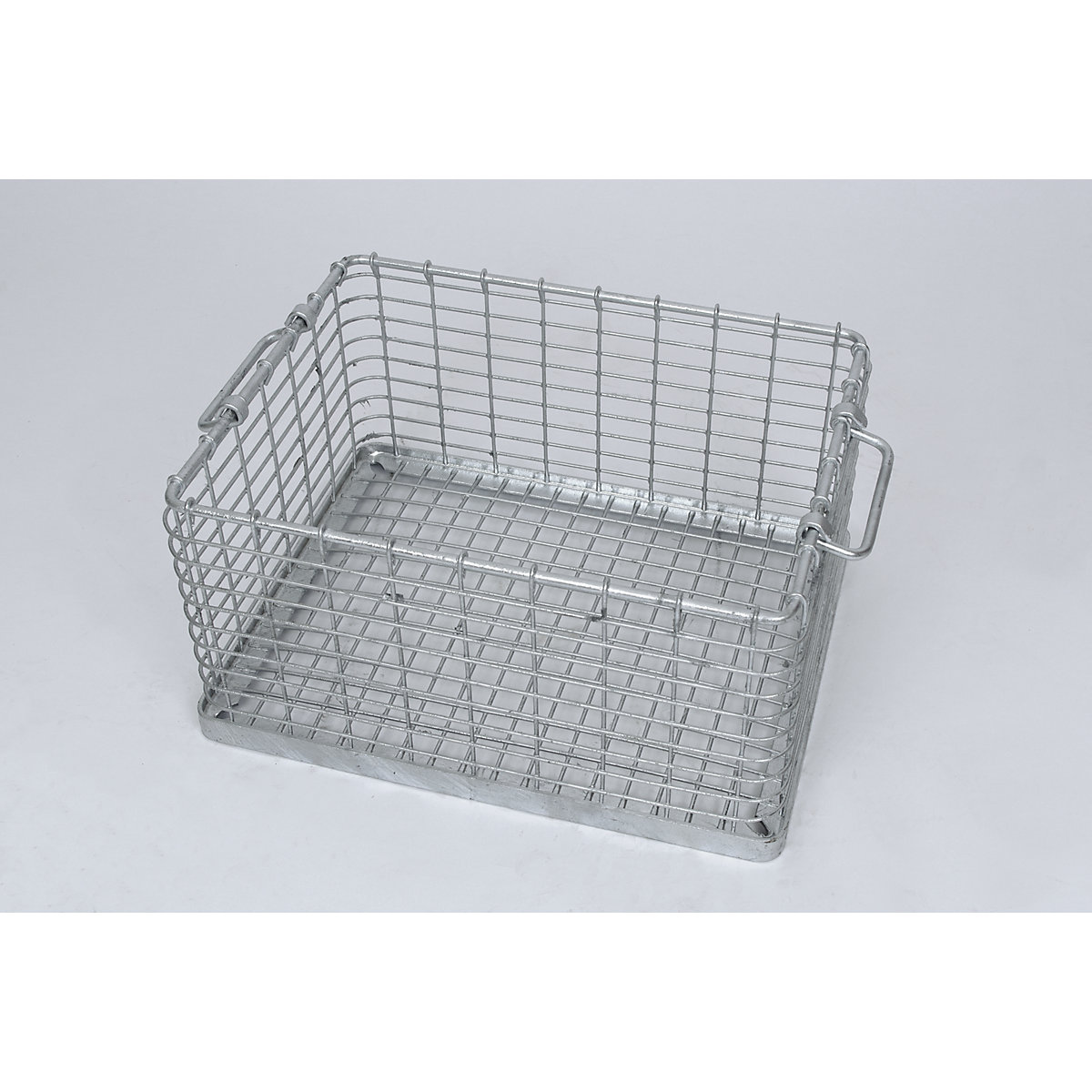 Stacking basket for heavy items, large mesh size, external dims. LxWxH 515 x 405 x 300 mm-8
