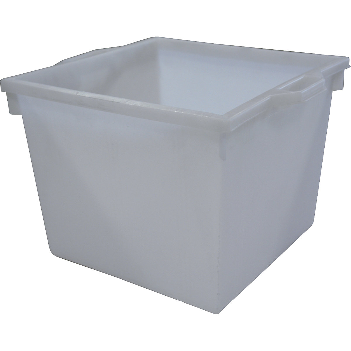 Stacking container made of polyethylene, conical design
