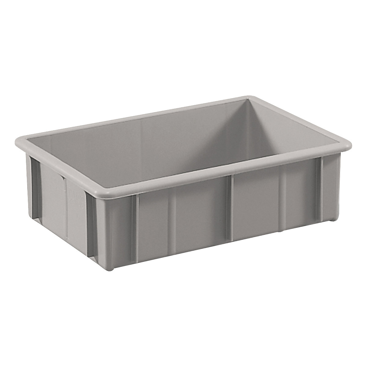 Stacking container made of polyethylene, with reinforcement ribs - mauser