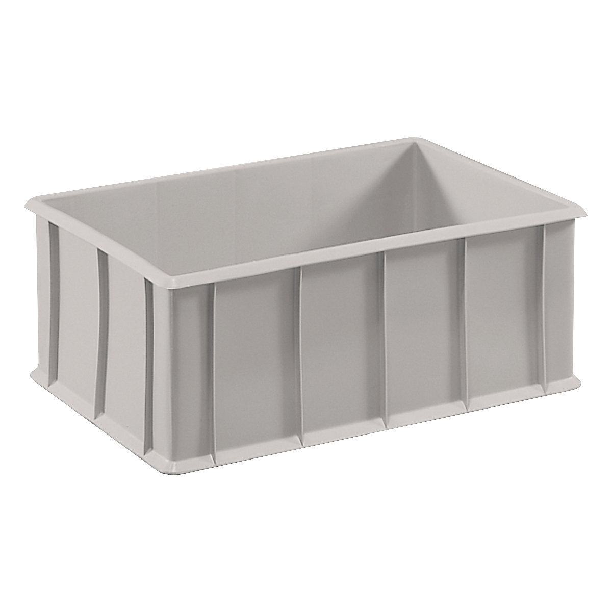 Stacking container made of polyethylene, with reinforcement ribs – mauser