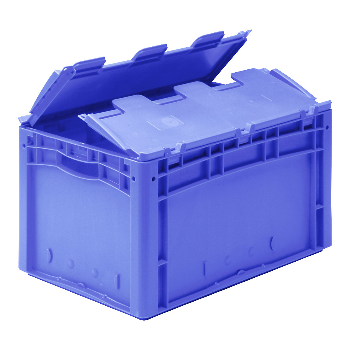 XL Euro stacking container – BITO, with 2-section hinged lid, LxWxH 300 x 200 x 188 mm-14