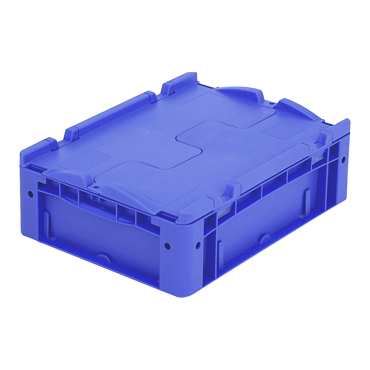 XL Euro stacking container – BITO, with 2-section hinged lid, LxWxH 400 x 300 x 138 mm-9
